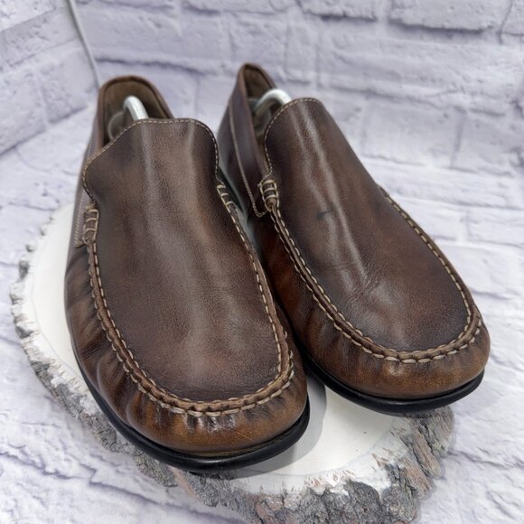 Ecco Classic Moc 2.0 Loafers Mens Driving Shoes Brown Leather Size 47 US 13 main image 8